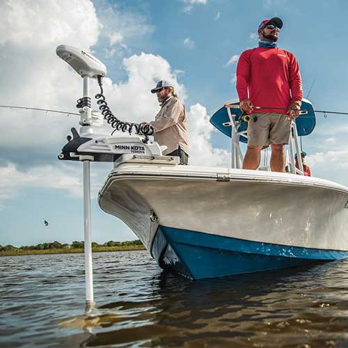 gps amélioré et hélice anti-algues du moteur électrique avant mer Minn Kota Riptide Terrova BT 80 lbs 137 cm